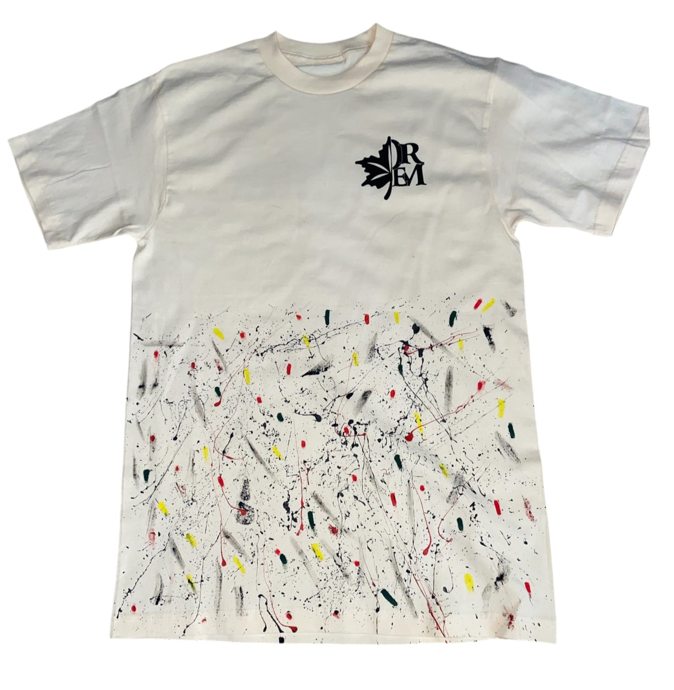 PREMIUM QUALITY T-SHIRT SLASH PAINT WITH LOGO