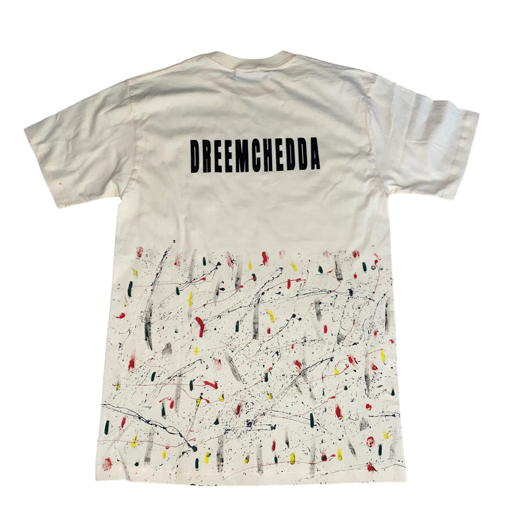 PREMIUM QUALITY T-SHIRT SLASH PAINT WITH LOGO