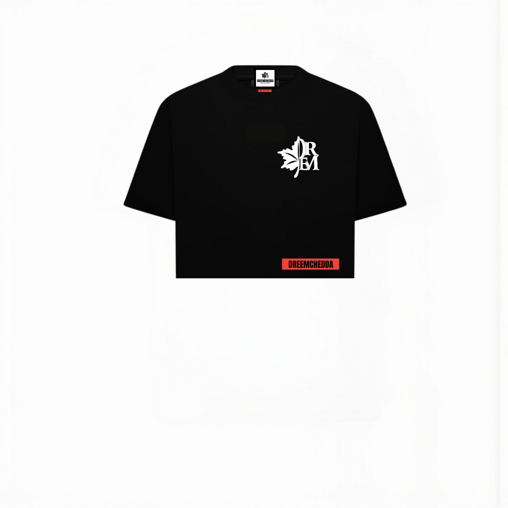 WOMAN BOXY CROP  TOP T-SHIRT WITH DREEM LOGO